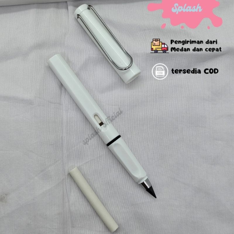 

Pensil Abadi + Penghapus White Pensil Eternal Gak Bisa Habis Pencil Viral Kekinian Pensil Sekolah Ada Penghapusnya Pensil Spalash