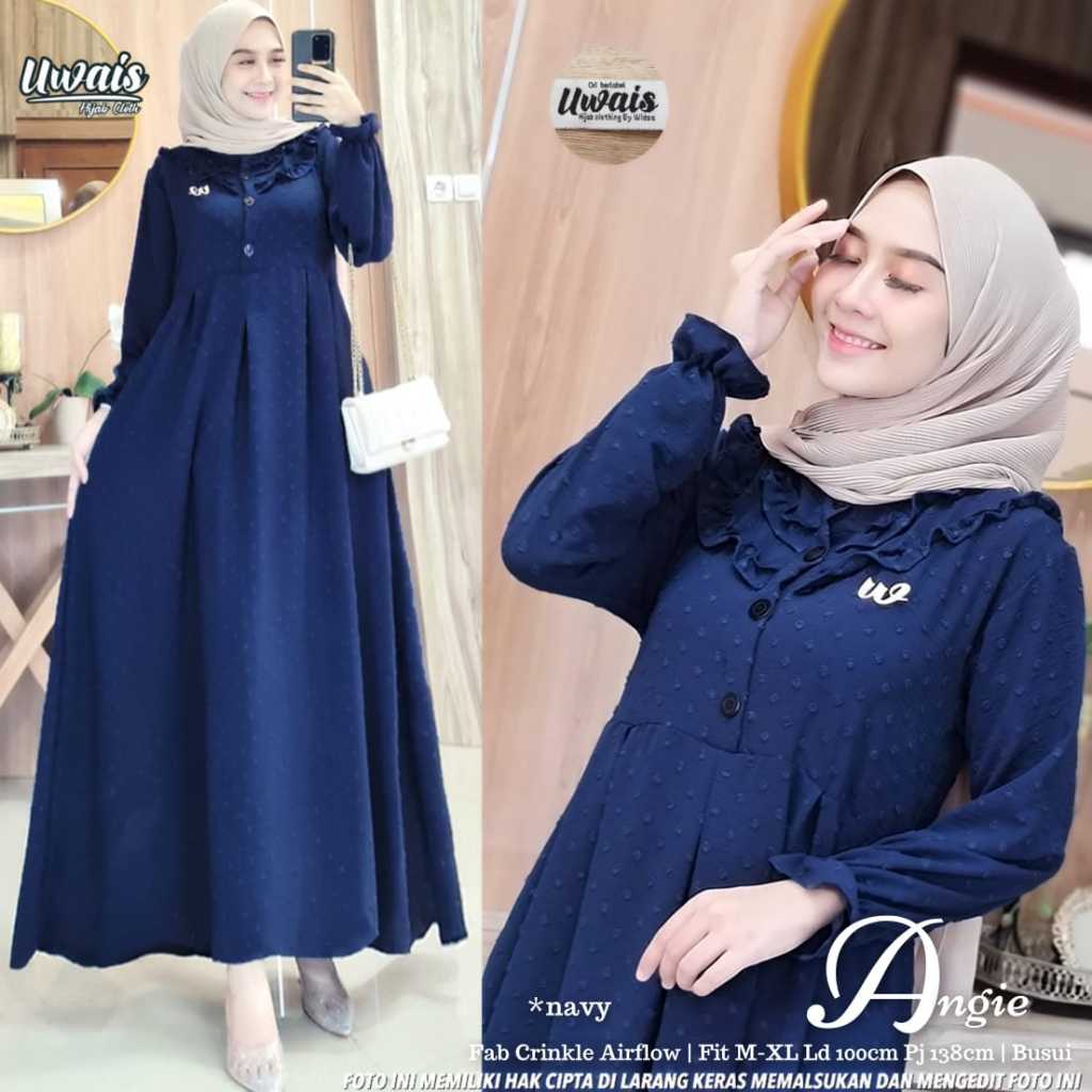 Angie Ori by Uwais Gamis Crinkle Premium