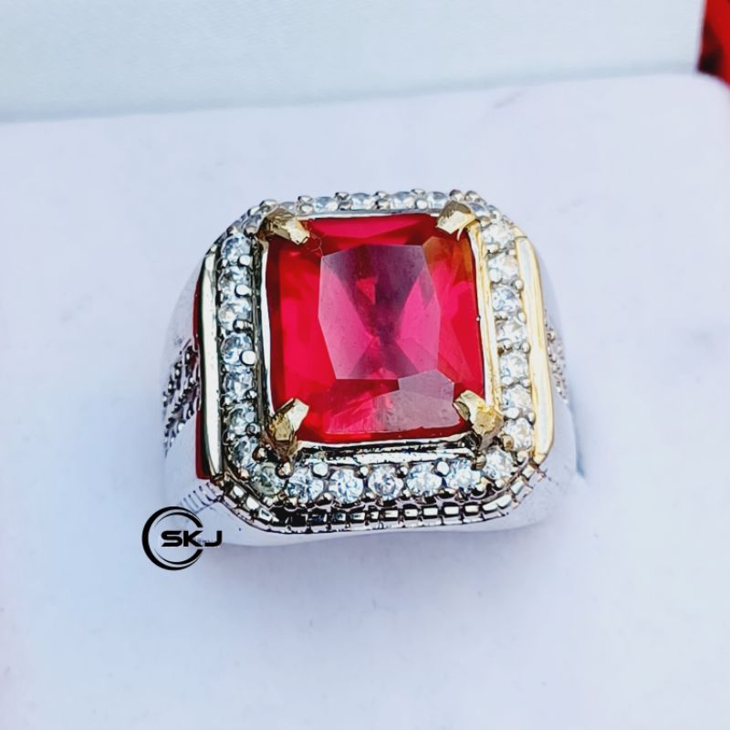 CINCIN BATU MERAH SIAM BANGKOK CUTTING KOTAK TOP QUALITY