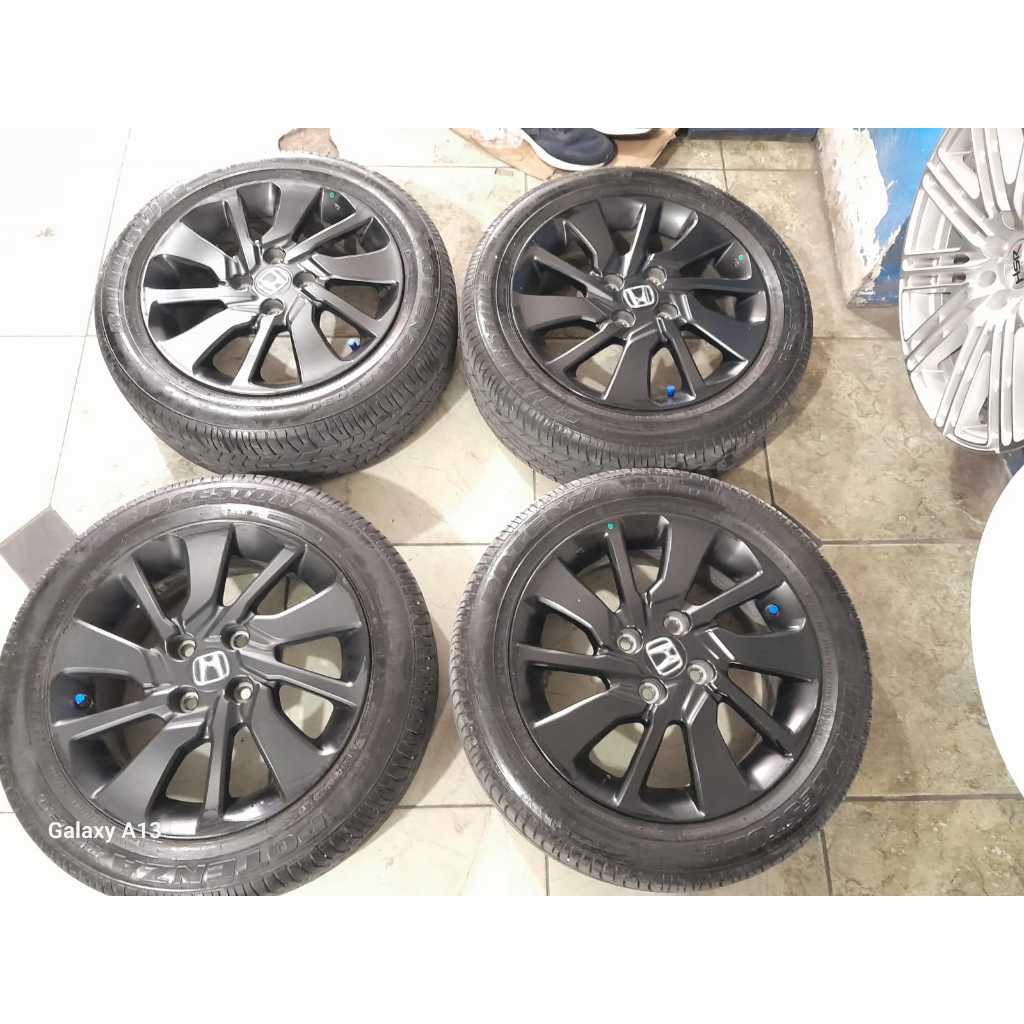 VELG ORIGINAL COPOTAN BRIO RS RING 15 LEBAR 6 PCD 4X100 ET53 BLACK SERIES LIKE NEW +BAN BS 185 55 CO