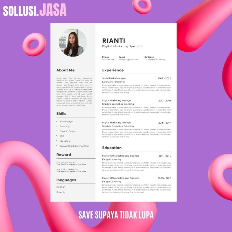 Jasa bikin cv | jasa pembuatan cv lamaran kerja | cv lamaran kerja
