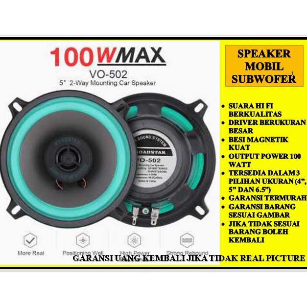Speaker 456 inch spiker speker pintu mobil roadstar termurah bergaransi super bass avanza xenia mobi