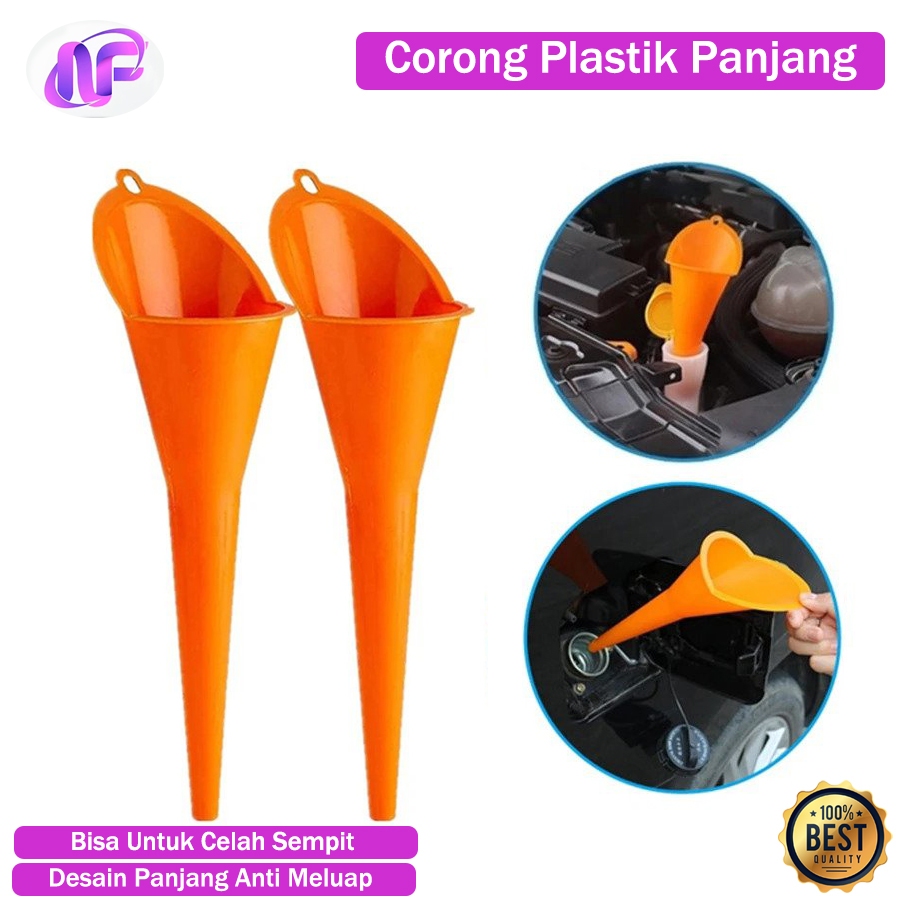 Corong Plastik Panjang Untuk Oli Corong Minyak Bensin Motor Mobil