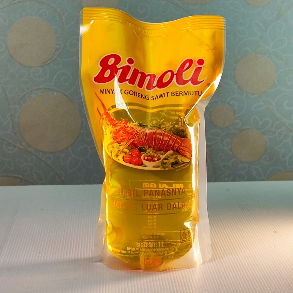 

Minyak Goreng kemasan Refill Pouch 1L Bimoli