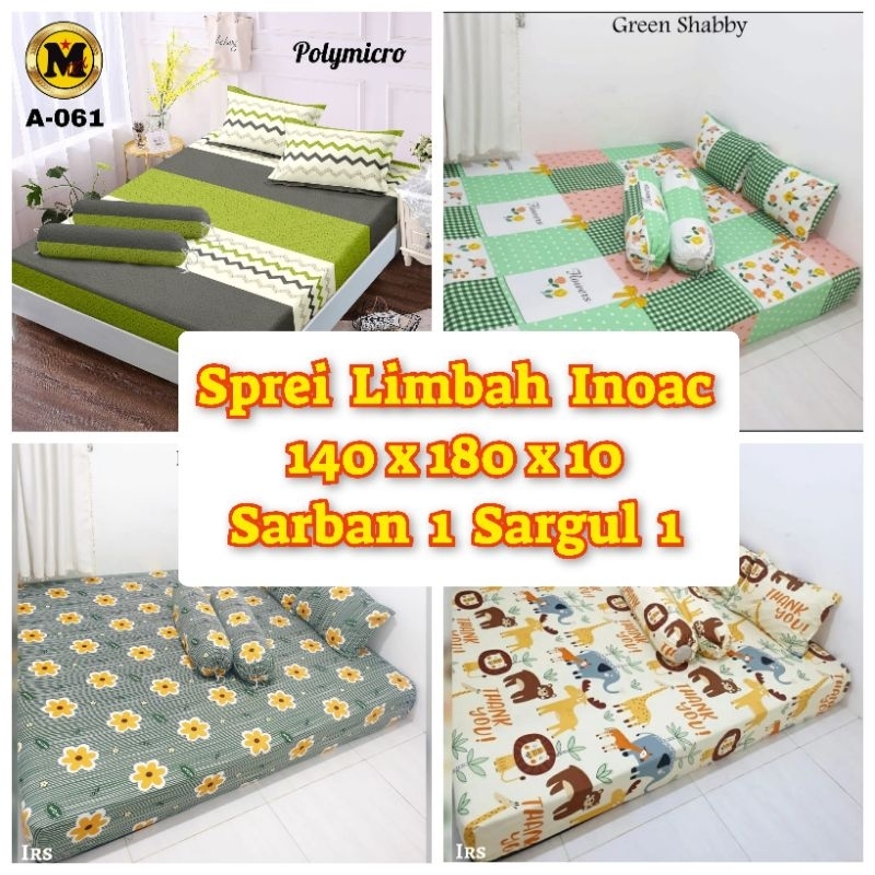 Sprei Limbah Inoac Plus Sarban 1 Sargul 1 Homemade Katun Ukuran 140x180x10