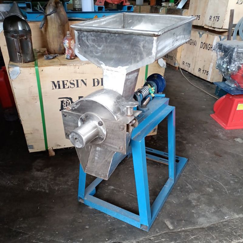mesin gilingan bumbu 6inchi stainless cabe jahe lengkuas (tanpa mesin penggerak)