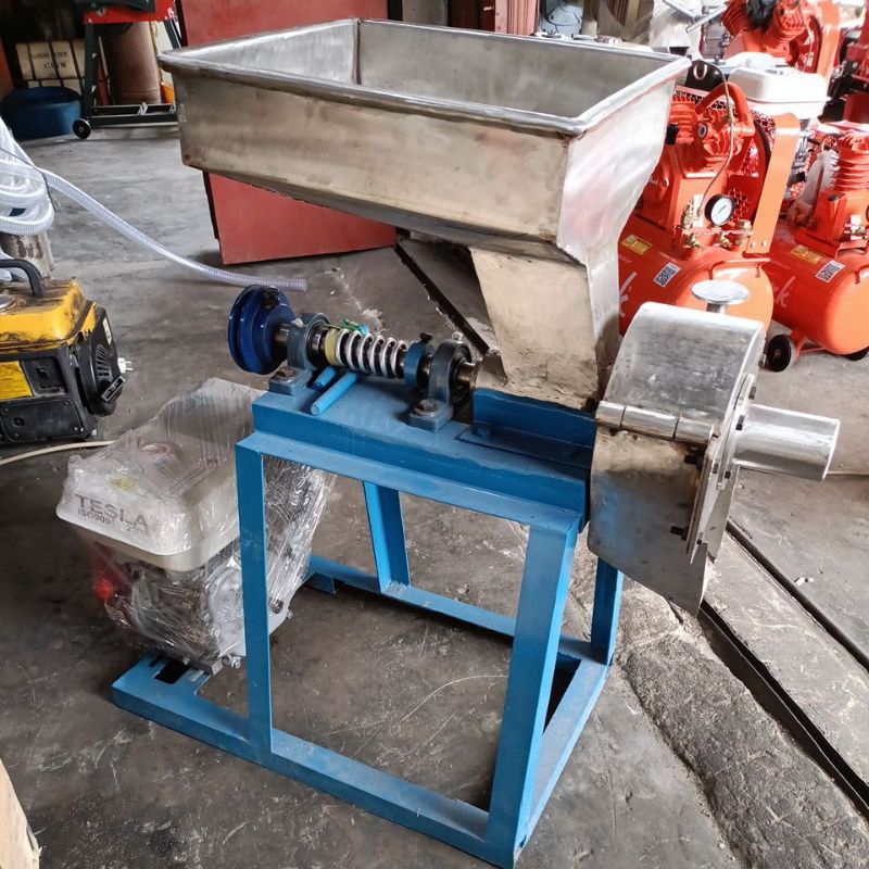 mesin gilingan bumbu 6inchi stainless cabai jahe lengkuas dll + mesin penggerak gx160