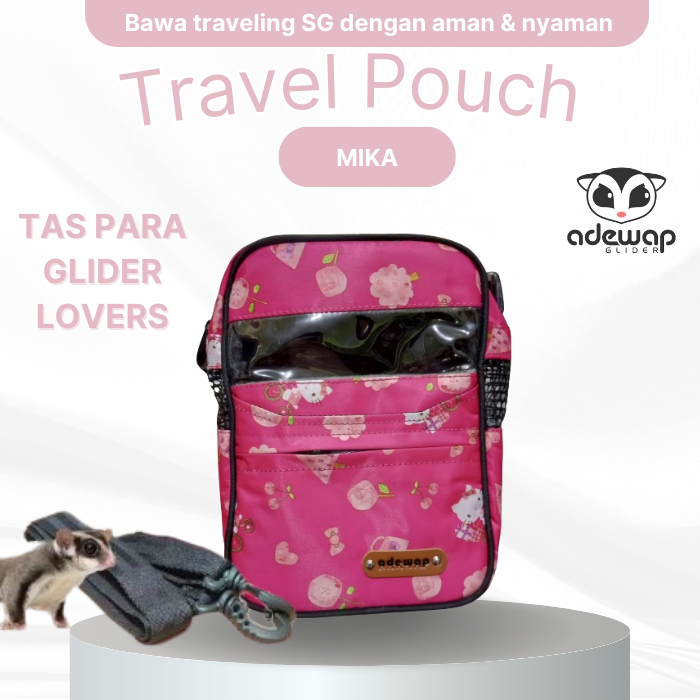 ADEWAP GLIDER Tas Kantong Perjalanan Travel Pouch Mika Sugar Glider