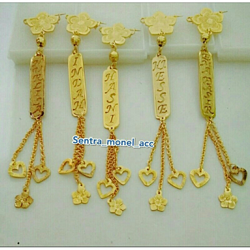 Bros dagu nama lapis emas / Bros dagu juntai / Bros dagu kecil / peniti hijab