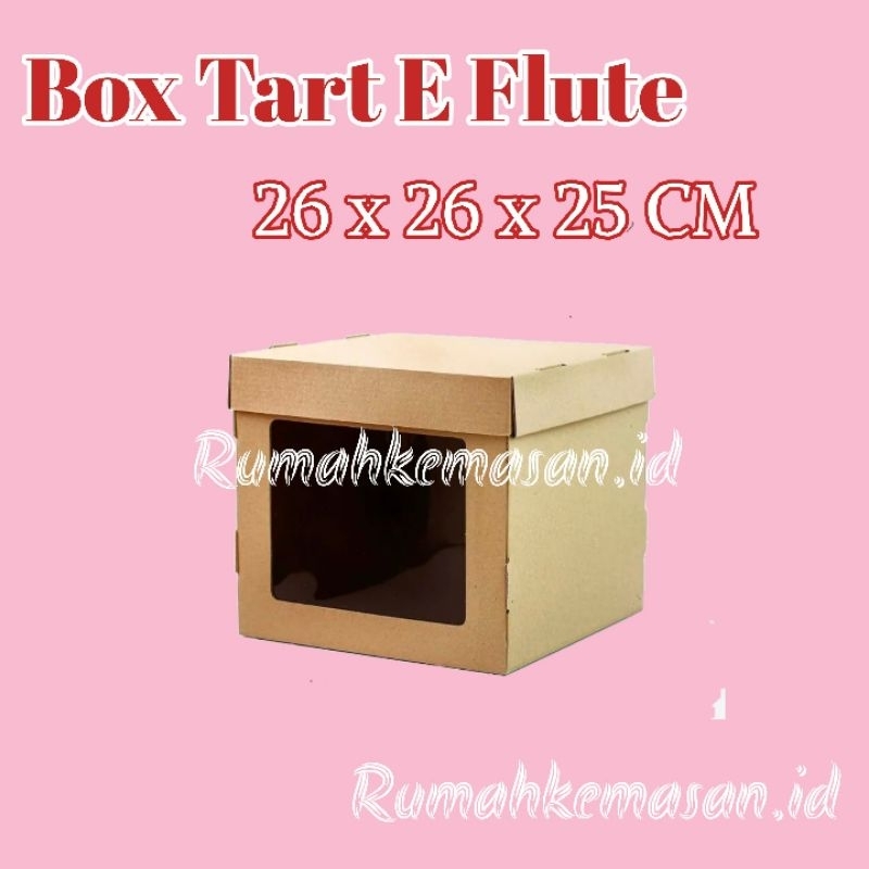 

Box Tart Kotak Cake Eflute Tinggi 26x26x25 / Box Hampers