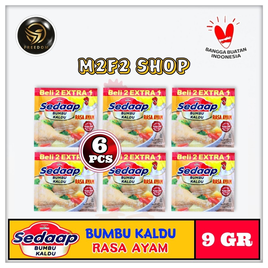 

Sedaap Bumbu Kaldu Penyedap Masakan Rasa Ayam Sachet - 9 gr (Kemasan 6 Pcs)