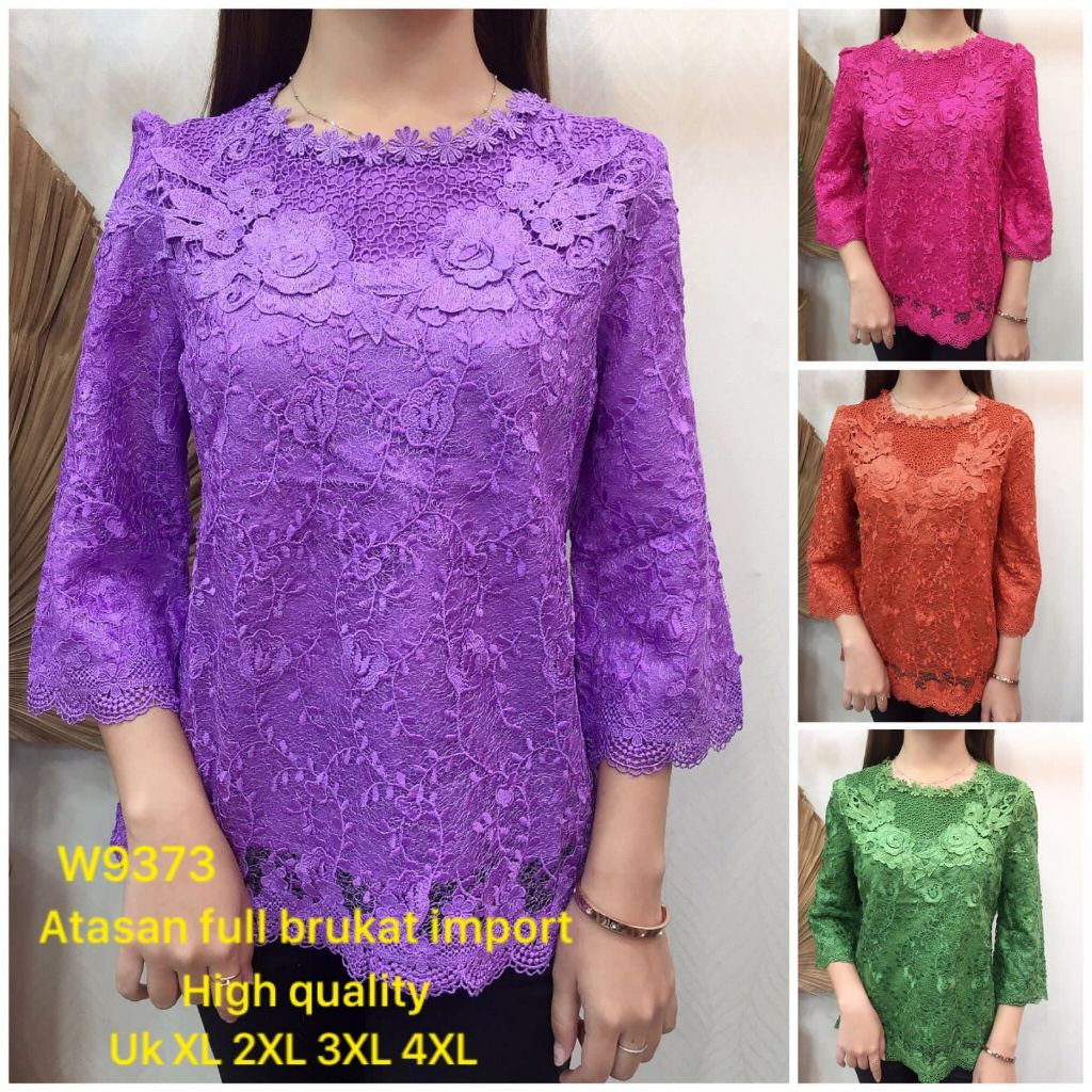 CHIBI Blouse Brokat Wanita 9373