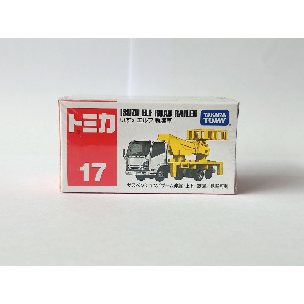Tomica No 17 Isuzu Elf Road Railer miniatur mobil truk takara tomy