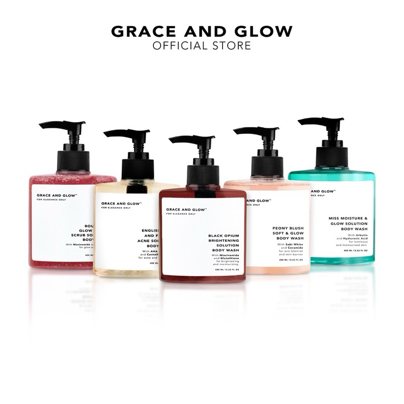 GRACE AND GLOW Series Body Wash 400ml || 5 Variant || Barang ORI 100% & BPOM