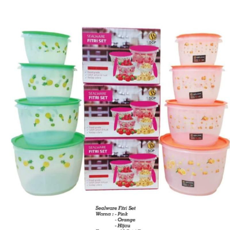 TOPLES PLASTIK 1 SET ISI 4pcs FITRI SEALWARE
