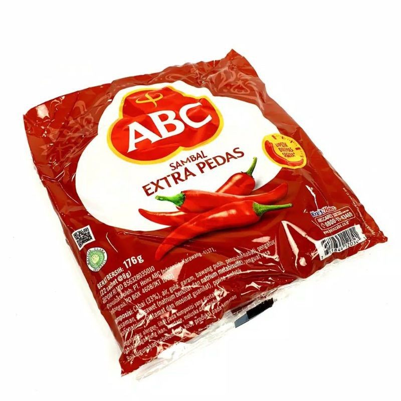 

Sambal ABC Extra Pedas Isi 22 Sachet x 8g