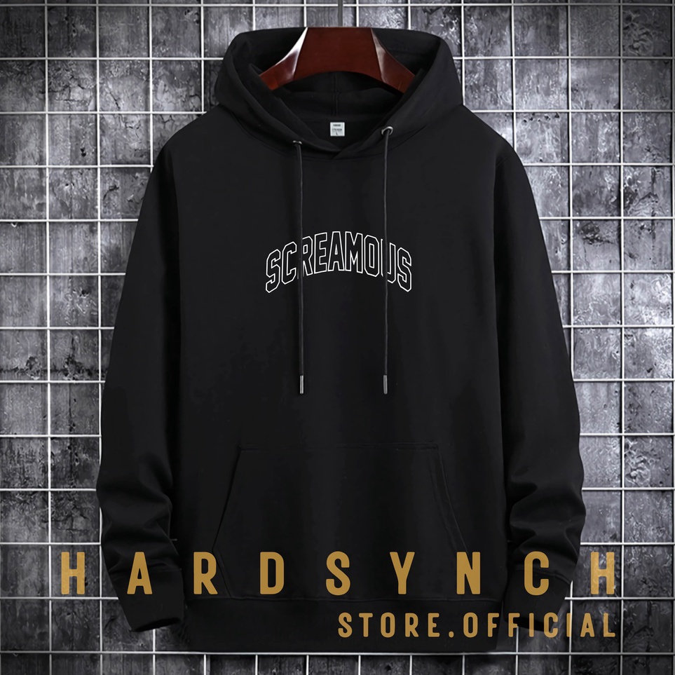 Sweater Hoodie Screamous Unisex  Pria  Wanita  Premium Quality SXXL Cotton Fleece  Sweater Korean St
