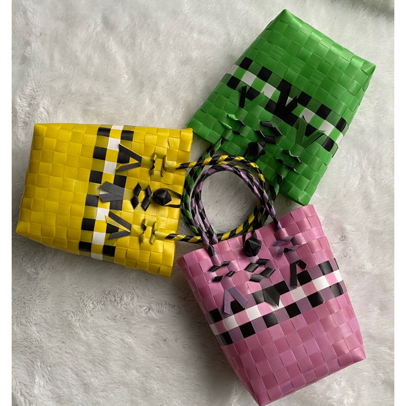 Tas Anyam Mini 2- tas asul2 nikahan-lahiran-hajatan