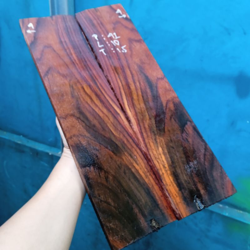 kayu sonokeling akar bookmatch harga sepasang