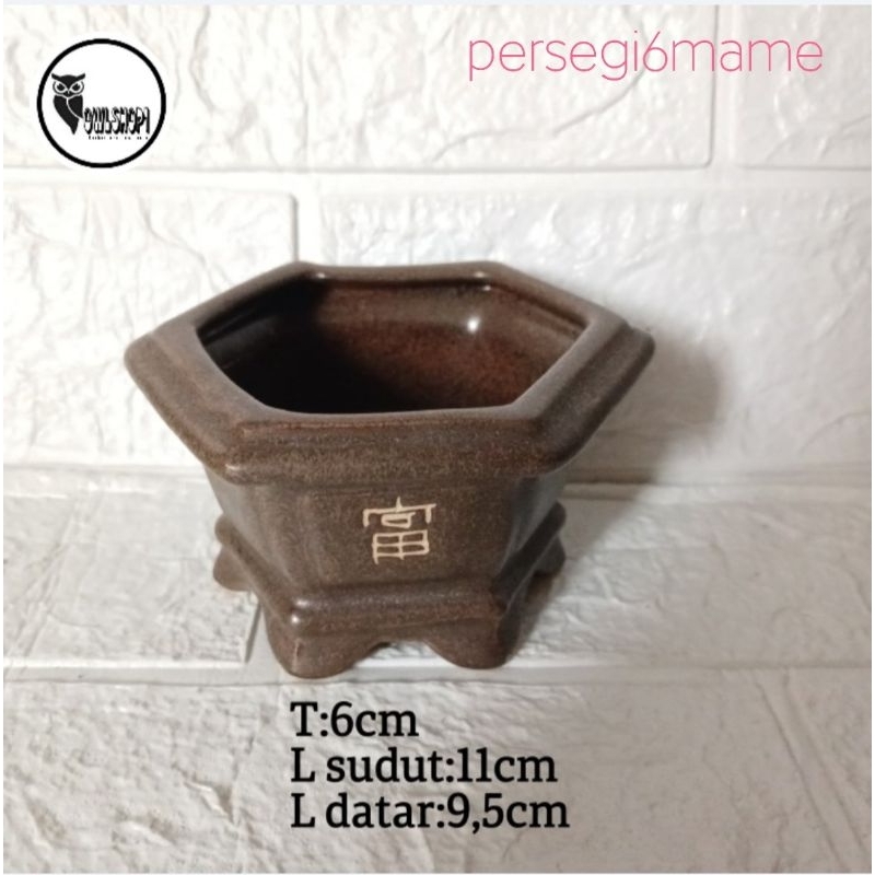 pot mame segi6 mangkok keramik