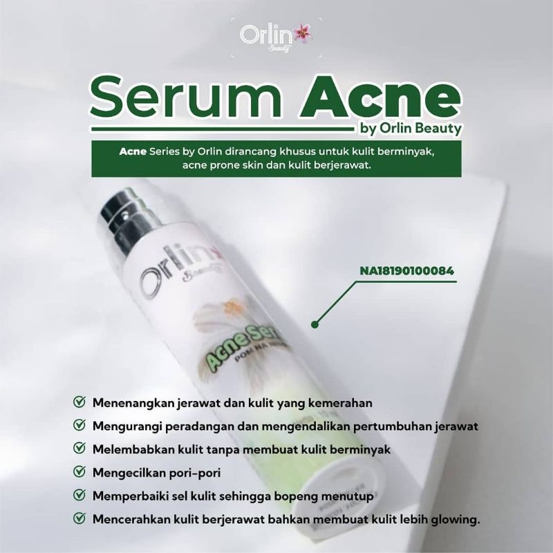 SERUM ACNE ORLIN BEAUTY ACNE SERUM