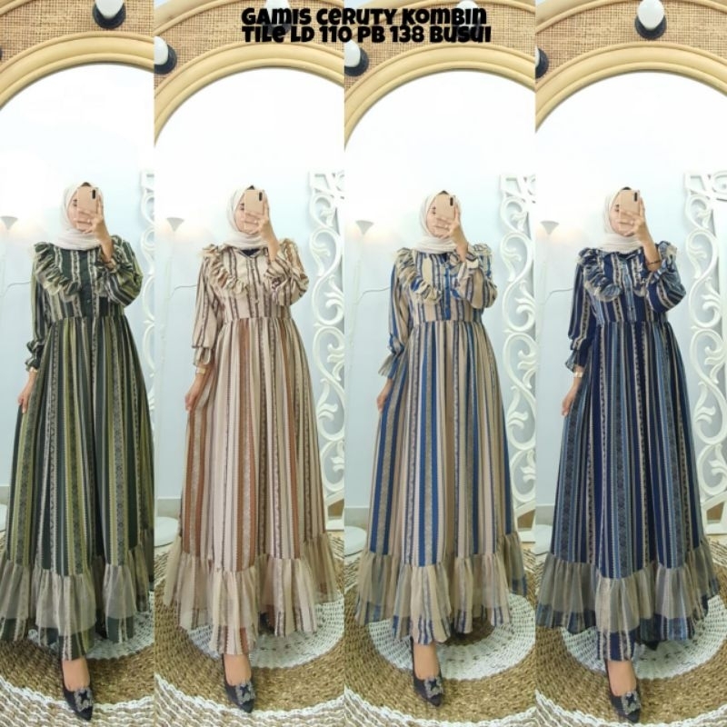 GAMIS CERUTY KOMBINASI TILE