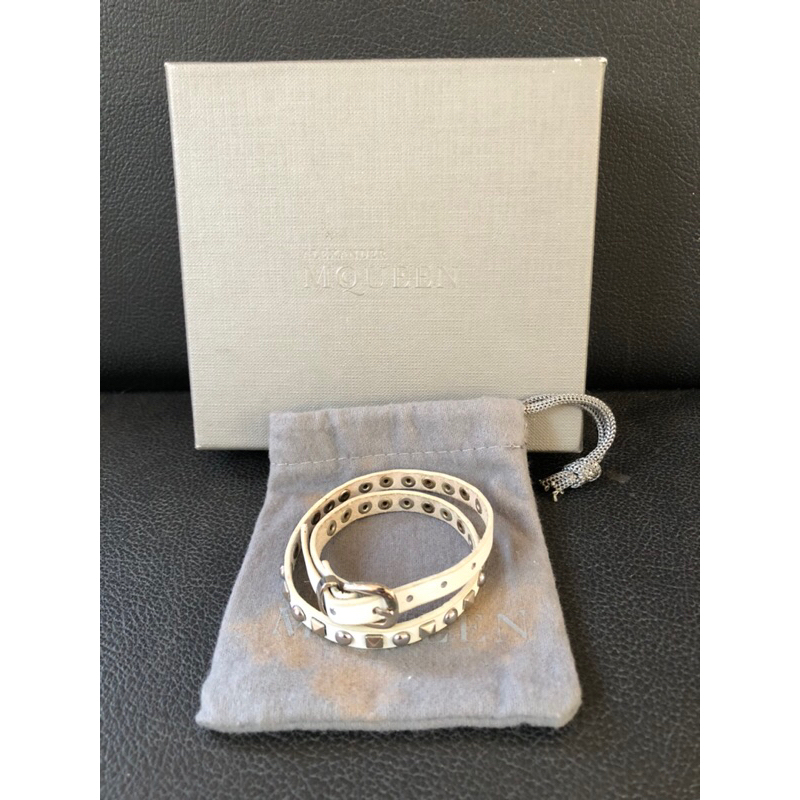 Alexander McQueen double-wrap Studded Bracelet