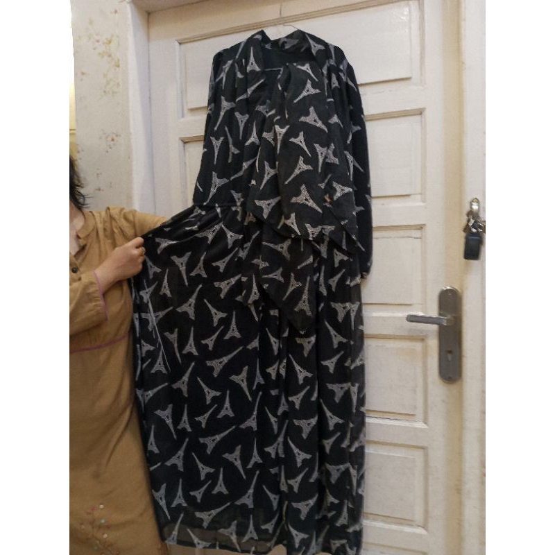 gamis/dress syar'i set pesanan akun kak Erna