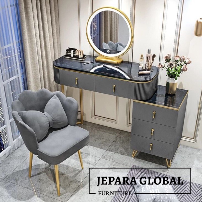 Meja Rias duco LED touchscreen duco Top meja marmer Import - meja rias minimalis duco - meja rias ke