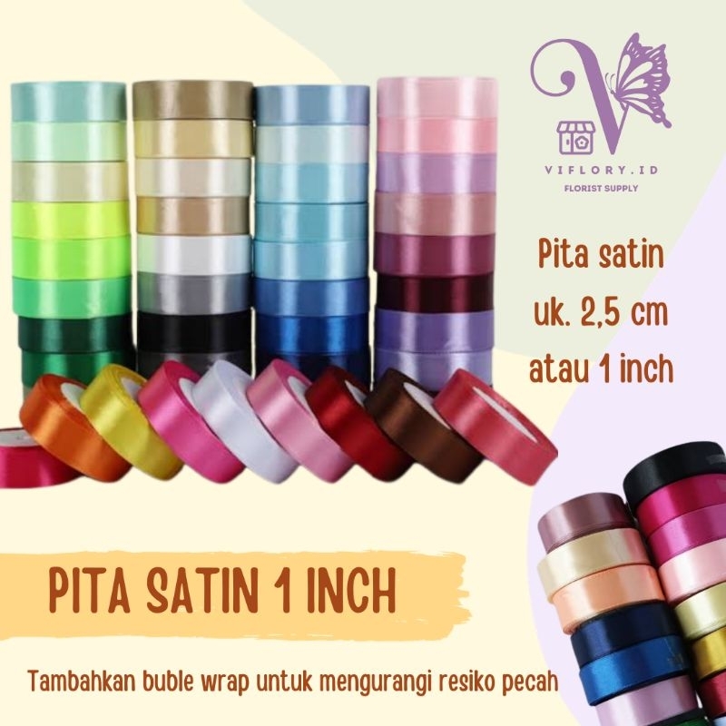 

(1 ROLL) PITA SATIN 2,5 CM / 1 INCH