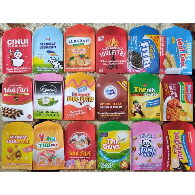 

(Motif SNACK)Amplop Lebaran Idul Fitri/Angpao Lebaran Idul Fitri