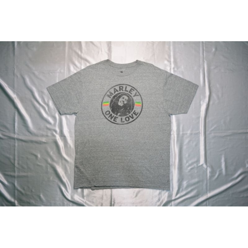 Baju Kaos T Shirt Katun Art Band Bob Marley by Zion Official