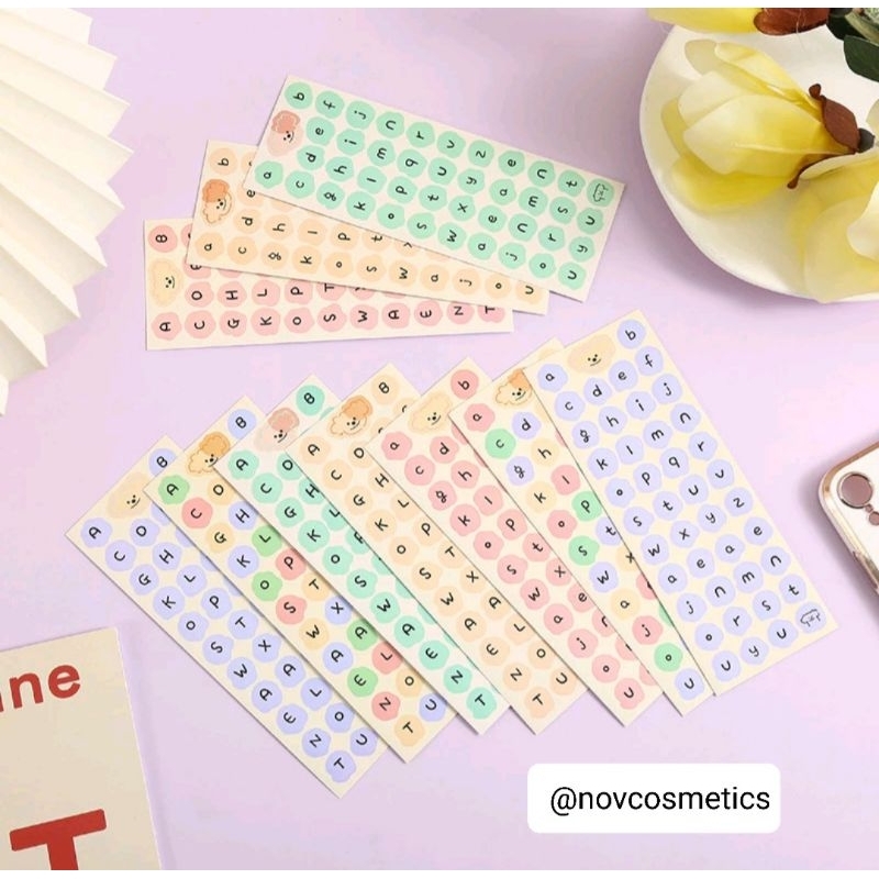 

Stiker Huruf Alphabet Deco Sticker Dekor Cute DIY Planner Jurnal ❤