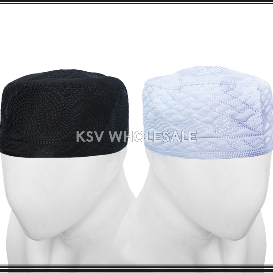 Dijamin Ori Peci Haji Khas MADINAH Saudi Kopiah Santri Al Madina Pria Dewasa Anak Laki Polos Hitam P