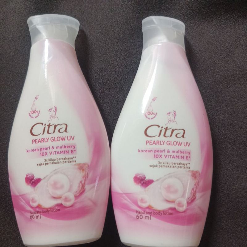 handbody lotion citra pearly glow up 60 ml