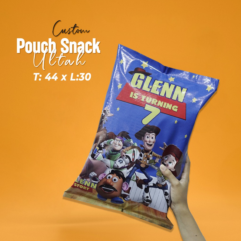 

Kemasan Pouch Snack Ulang Tahun Anak ukuran T44 x P30 cm