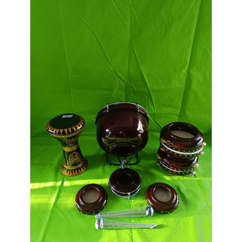 1 full set Hadroh Jepara polos komplit