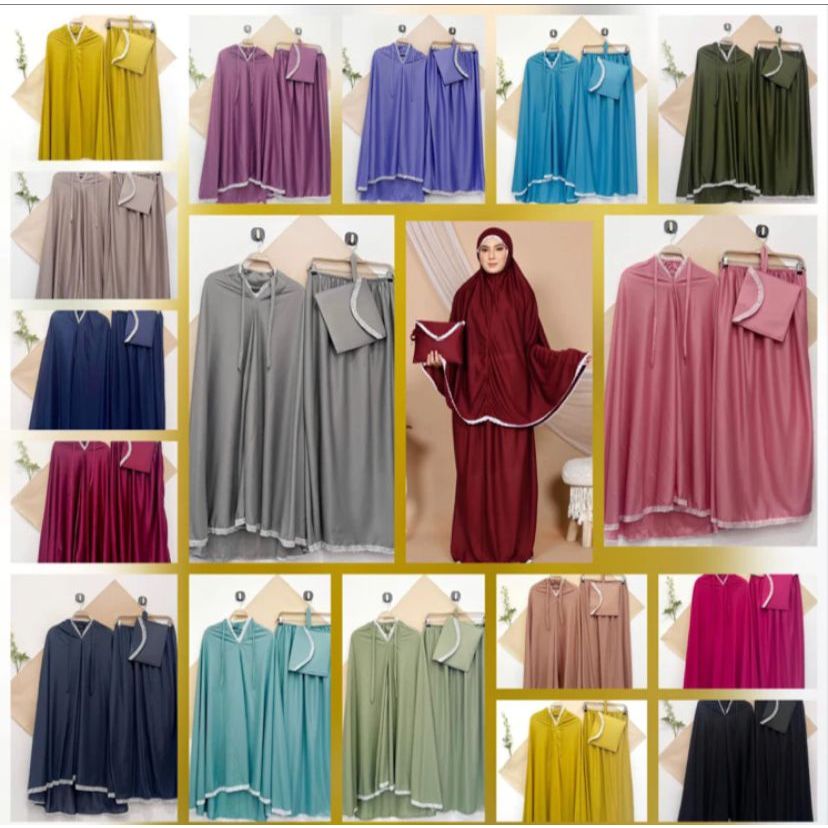 MUKENA AMPLOP JUMBO Mukena travel Renda Premium MUKENAH TRAVELING MUKENA Mukenah hyget