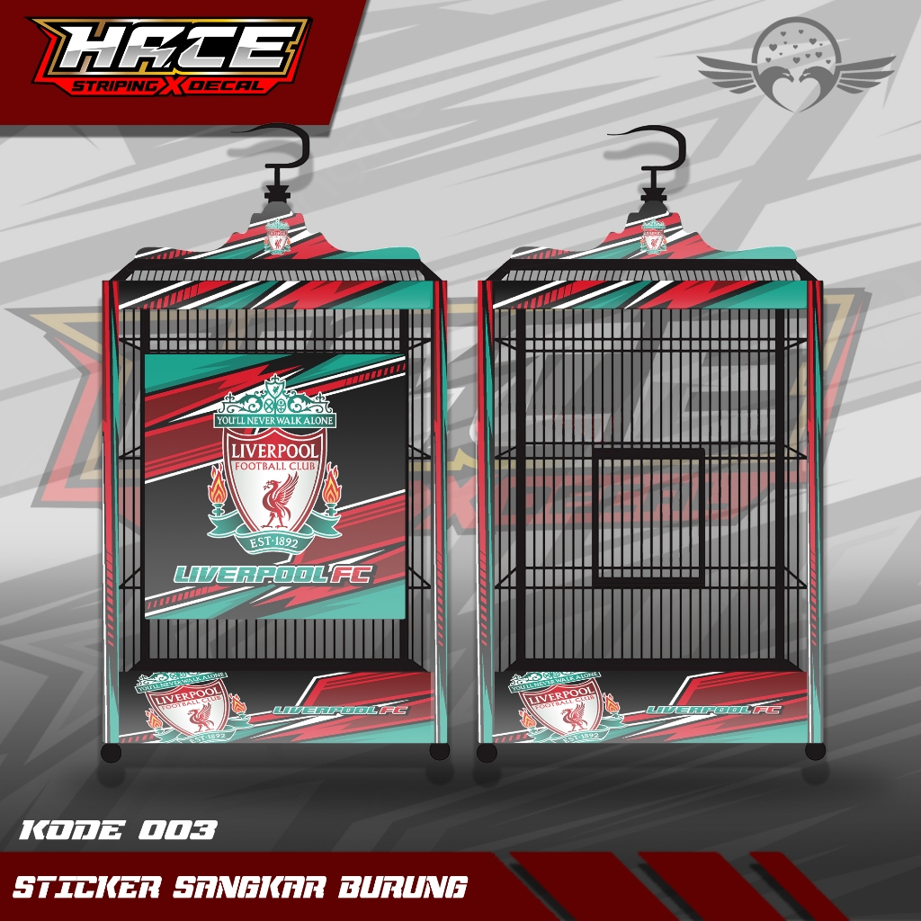 STICKER DECAL SANGKAR KOTAK - DECAL SANGKAR BURUNG KOTAK EBOD LIVERPOOL 003