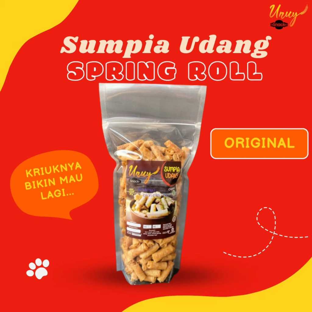 

Sumpia Udang Original ( Spring Roll) 500gr UNUY SNACK - Cemilan Kriuk