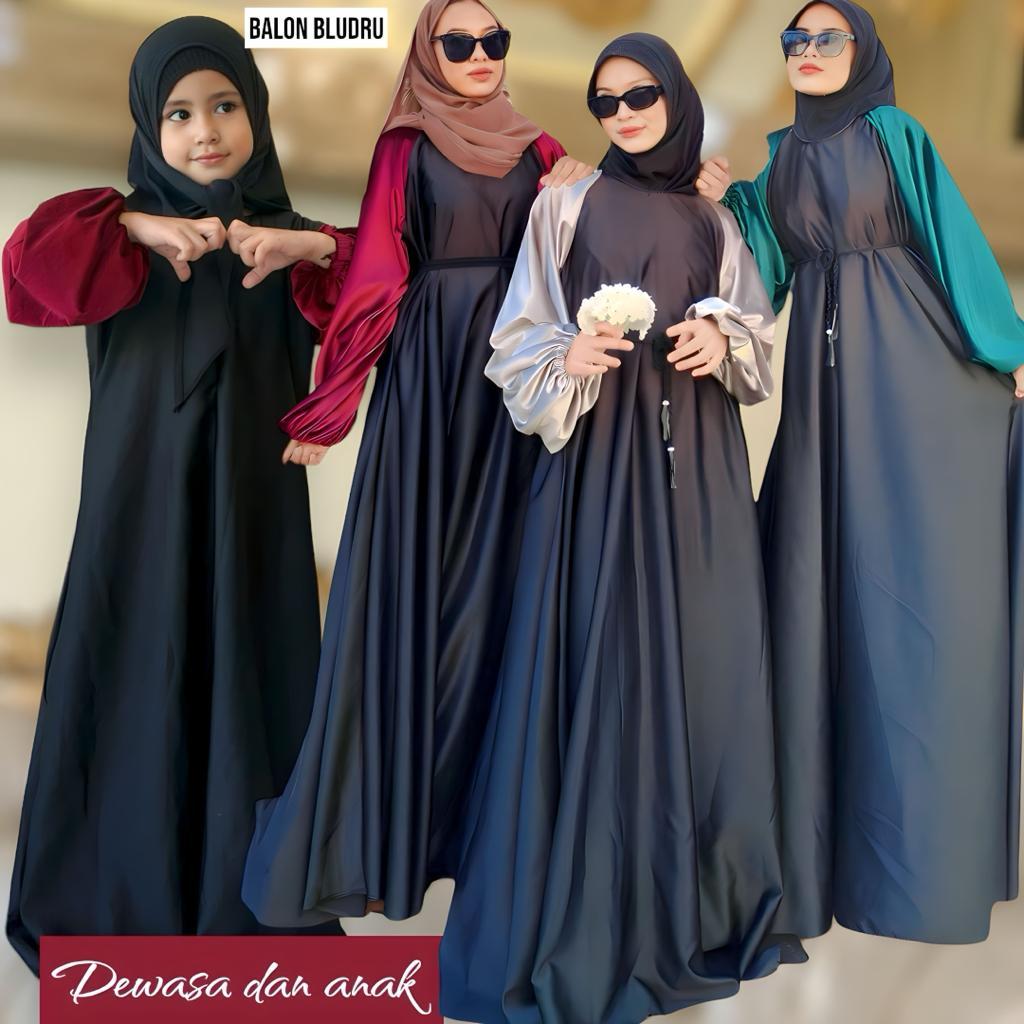 ABAYA TANGAN  BLUDRU ALKHATIB COLLECTION