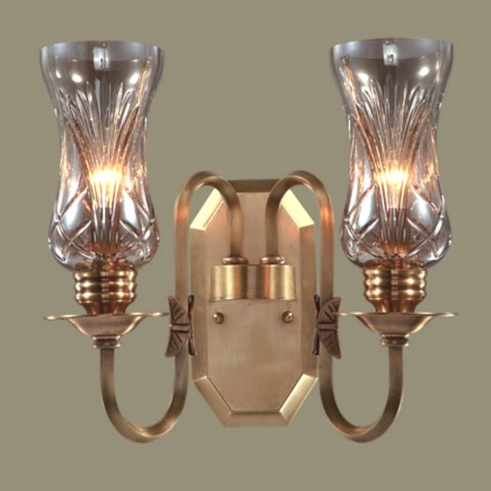 Lampu Hias Dinding Tembaga Classic modern Crystal Mediteranian minimalis elegan lighting living dini