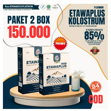 

Etawaplus Platinum Kolostrum Paket Hemat 2 BOX 500gram