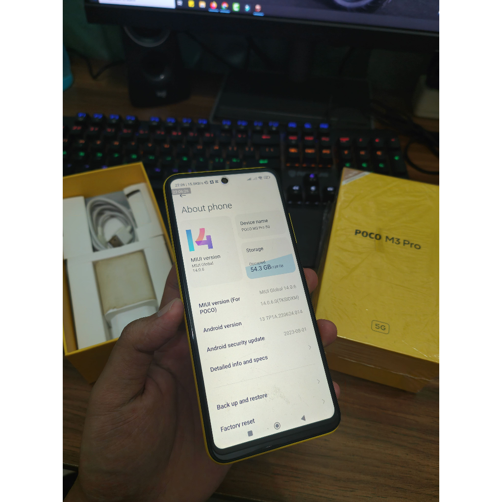 HP Android Poco M3 Pro 5G 6/128 Second Fullset Mulus Firsthand (NEGO)