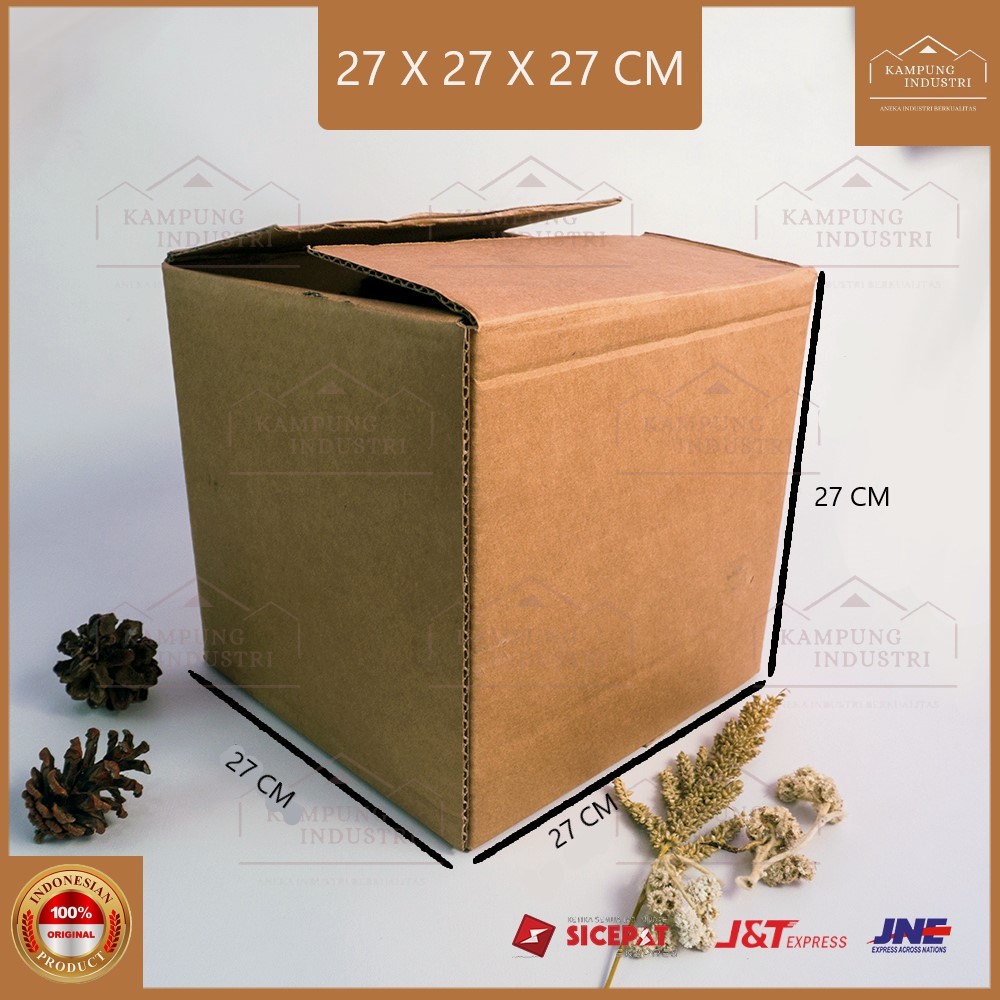 

KARDUS PACKING SINGGLE WALL UKURAN P27xL27xT27