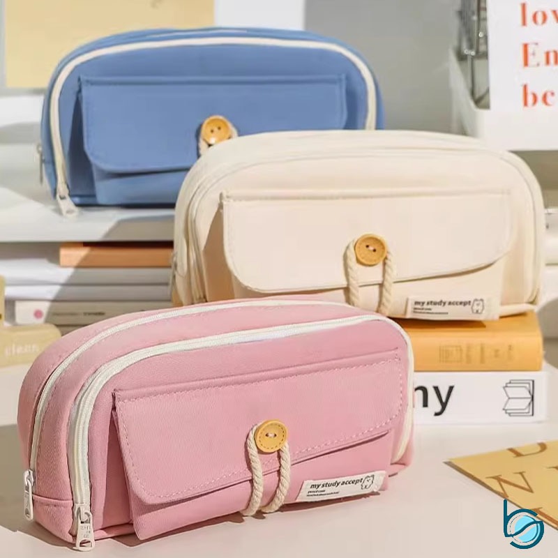 

Tempat Pensil Kapasitas Besar/New Pencil Case Design 2024/Kotak Pensil Large Capacity - Best Stationary