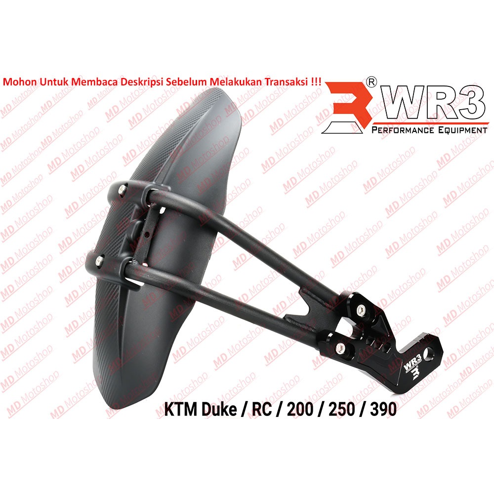 Mudguard WR3 KTM DUKE RC 200 250 390