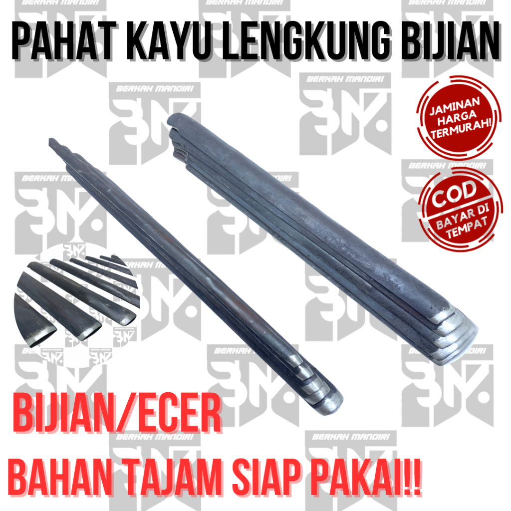 Alat ukir tatah/pahat Kol Lengkung Ukir Kayu Bijan/Ecer Seri Bahan Baja Asli/Hss Sudah Di Asah/Siap 