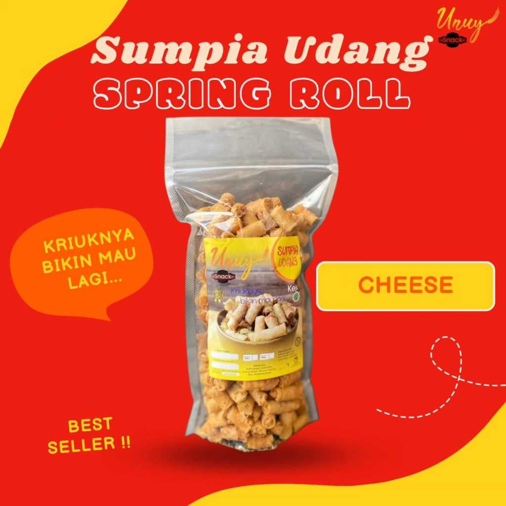 

Sumpia Udang Cheese (Spring Roll) 500gr UNUY SNACK - Cemilan Kriuk