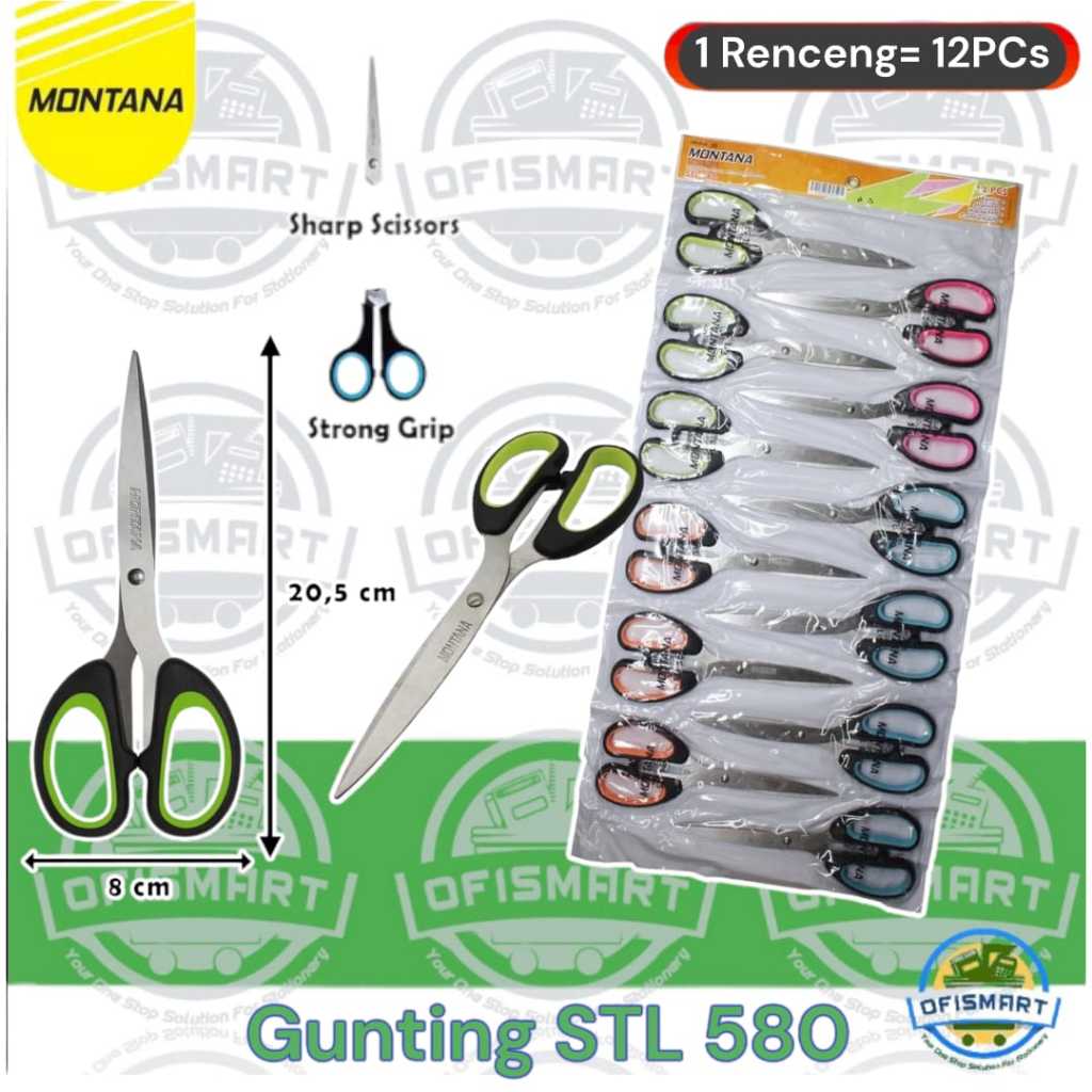 

Montana Scissors Gunting 8 Inch STL-580 | @1Renceng=12PCs
